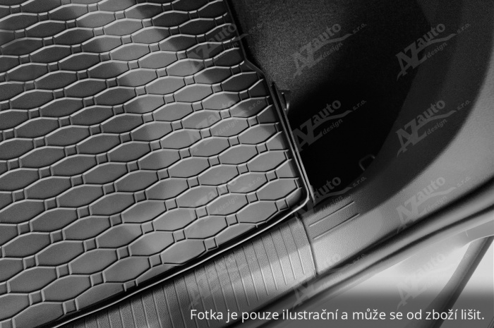 Gumová vana pasující do kufru Fiat 500L 2012- Horní i Střední poloha